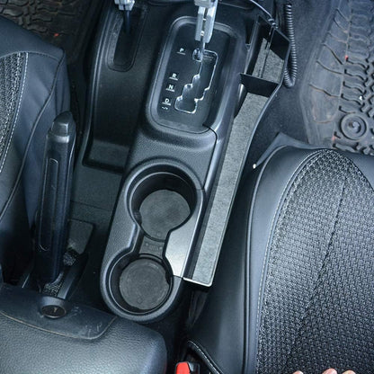[$0.1]Car Center Console Organizer Tray for 2011-2018 Jeep Wrangler JK 4-Door – Gear Shift Storage Box with Side Pocket, Auto Transmission Accessory