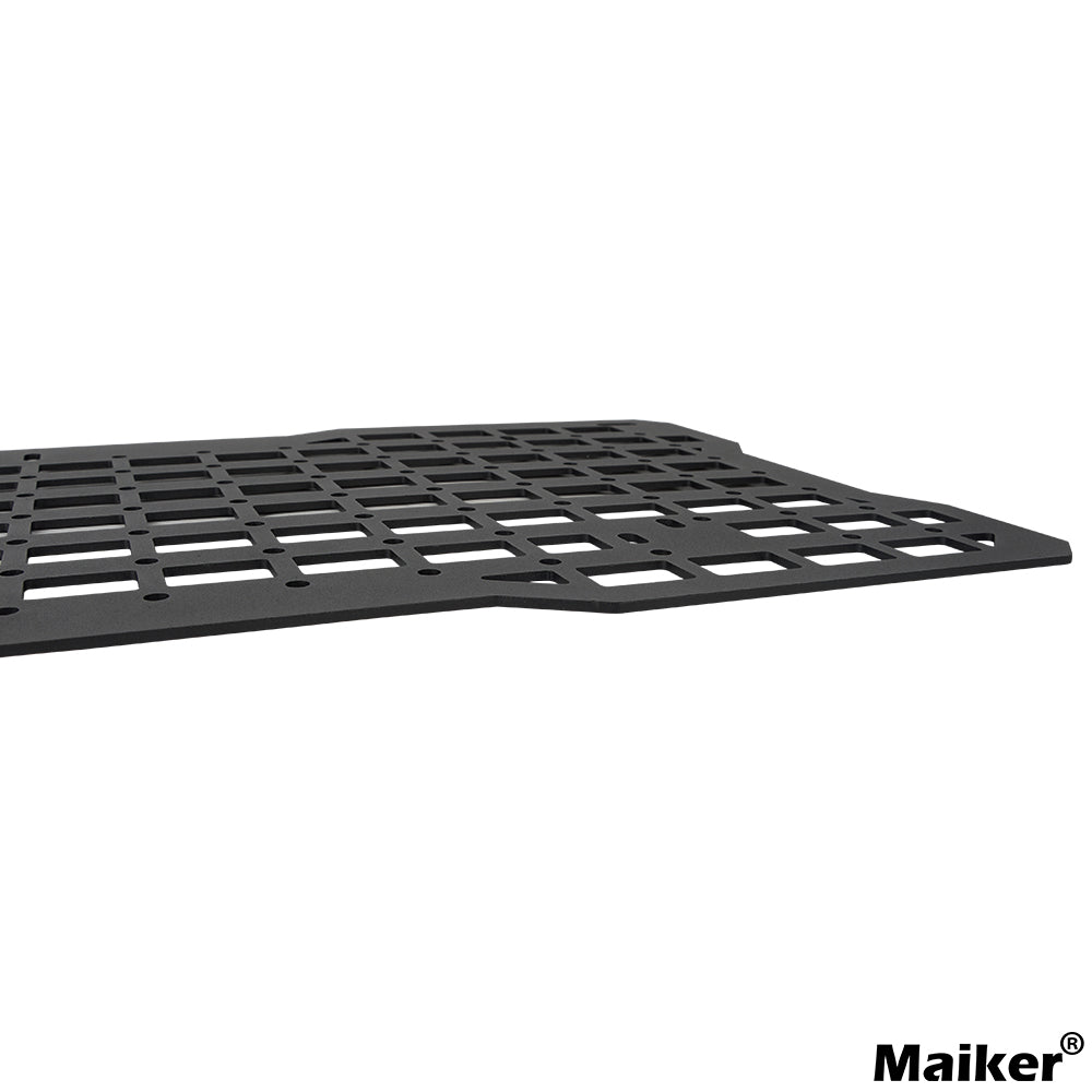 JK&JL Tailgate Tactical Panel for Wrangler Tailgate Tool Kit/JL Organizer Racks Compatible with Jeep Wrangler 2007-2022 JK JKU & 2018-2022 JL JLU (1 PCS,Aluminum Alloy)