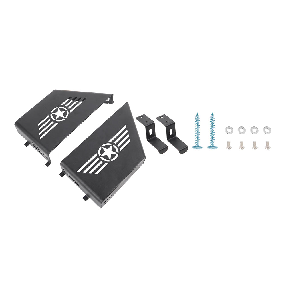 [$0.1]Jeep Wrangler JK Rear Door Organizer (2007-2018) - 2PC Five Star Logo