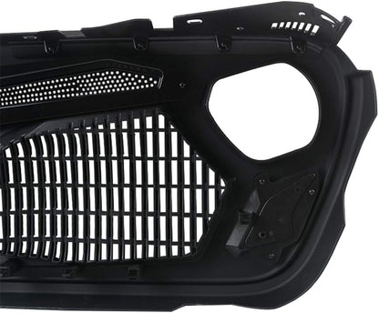 LED Warframe style/Armor Style Grille compatible with Jeep Wrangler 2018-2020 JL JLU Rubicon Sahara Sport/2020 JT Gladiator