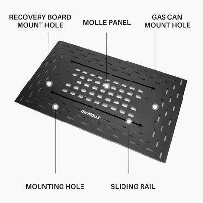 Roof Rack Cargo Carrier - Universal Roof Rack MOLLE Panel for Car Top Luggage Holder, Rooftop Cargo Carrier for Car SUV Truck