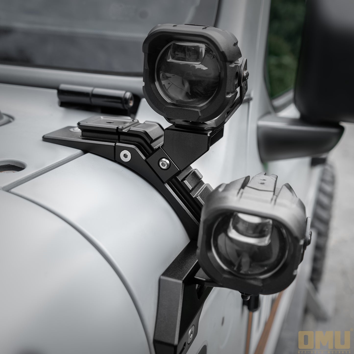 OMU Genesis Series A-Pillar Light System Mount For Jeep Wrangler JL/ Gladiator JT [Not For 4xe]