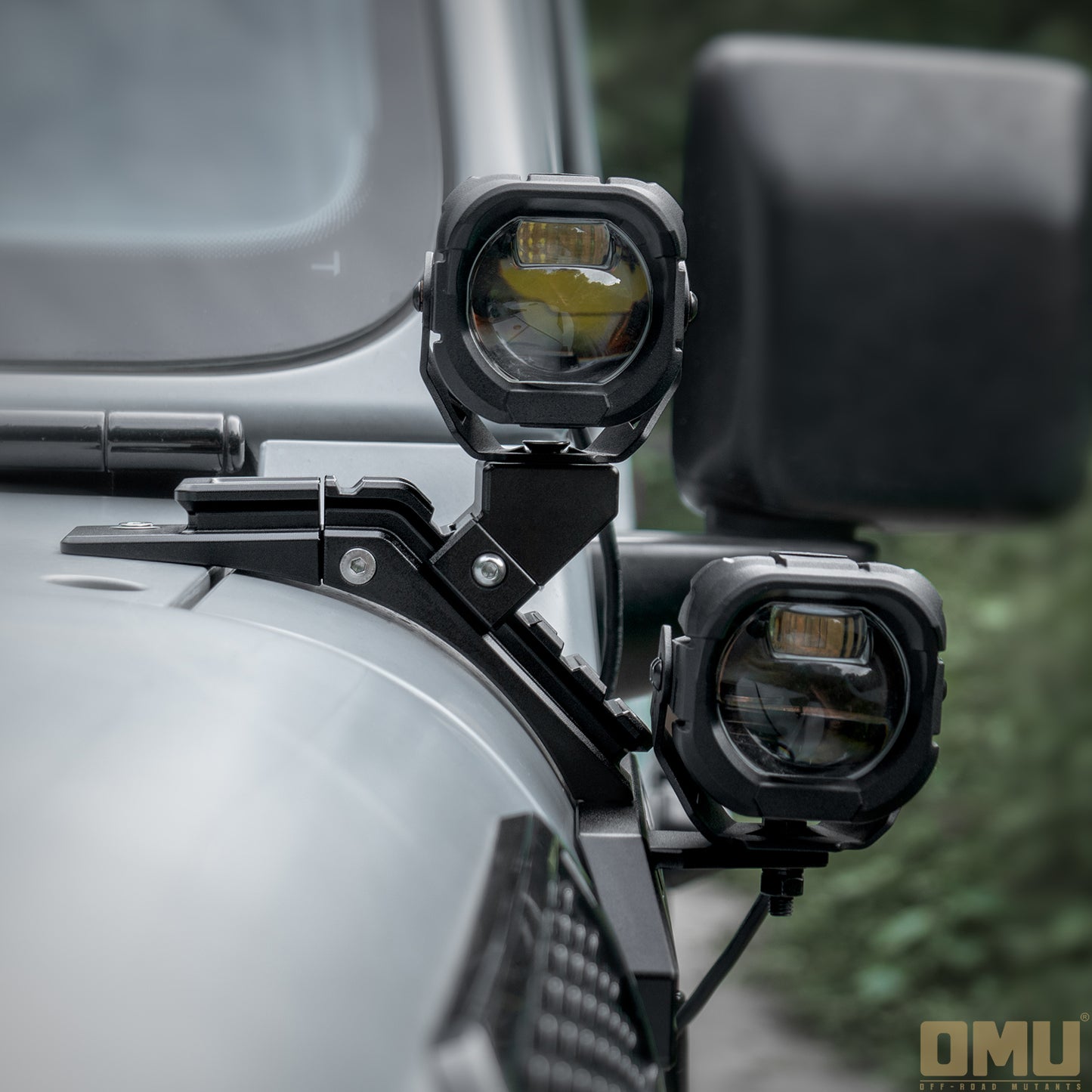 OMU Genesis Series A-Pillar Light System Mount For Jeep Wrangler JL/ Gladiator JT [Not For 4xe]