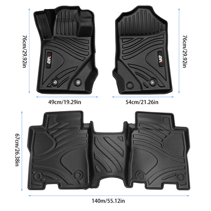 MKR Car Floor Mats For 2021-2024 Ford Bronco 4-Door (Not Fit Bronco Sport)