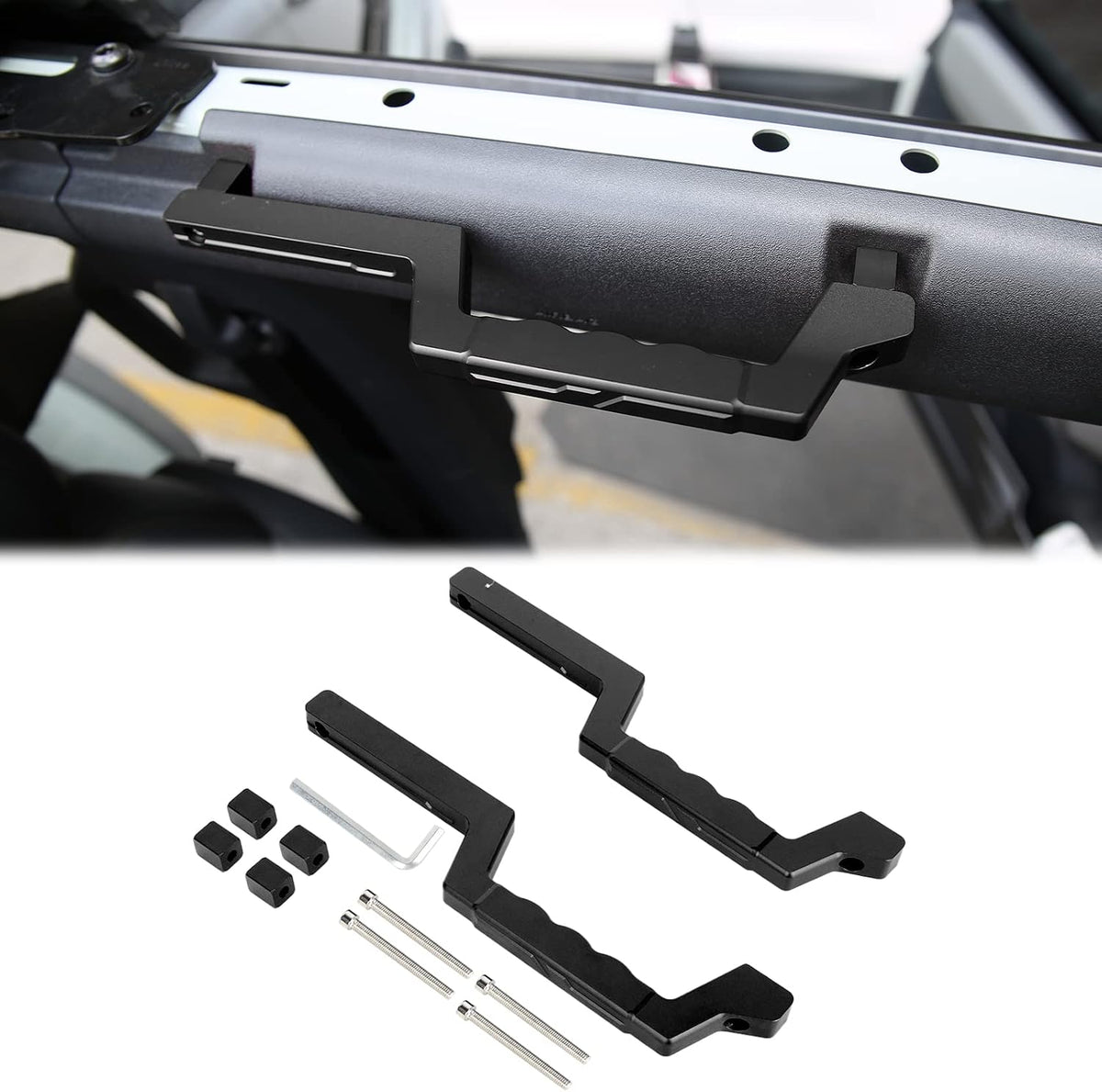 Aluminum Front Roll Bar Grab Handles
