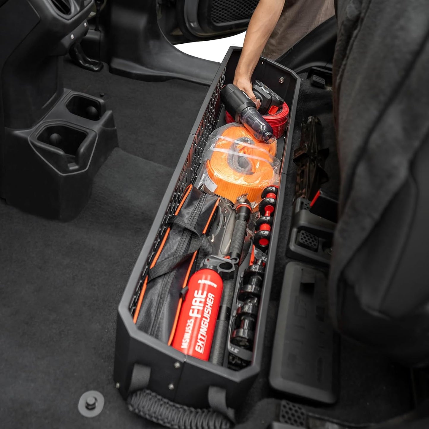 TACMOLLE Under Seat Storage Compatible with Jeep Gladiator JT 2020-2024, Underseat Storage for Jeep Gladiator Accessories