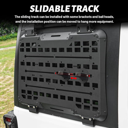 Rear Window Molle Storage Panel Flank Kit - Passenger side