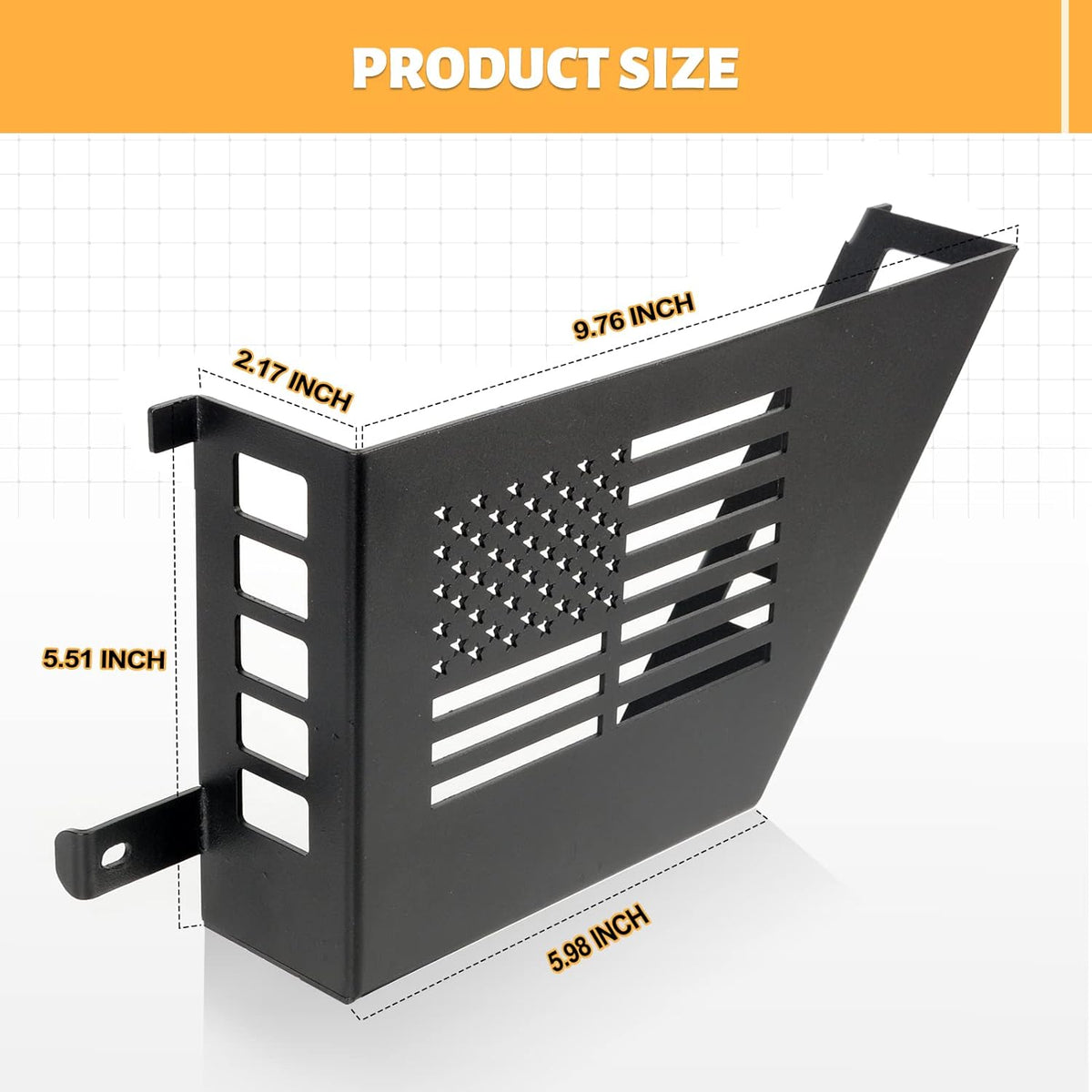 Front Door Storage Box- 2PC US Flag