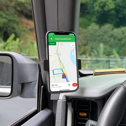 Mobile Phone Holder Mounts on Dashboard