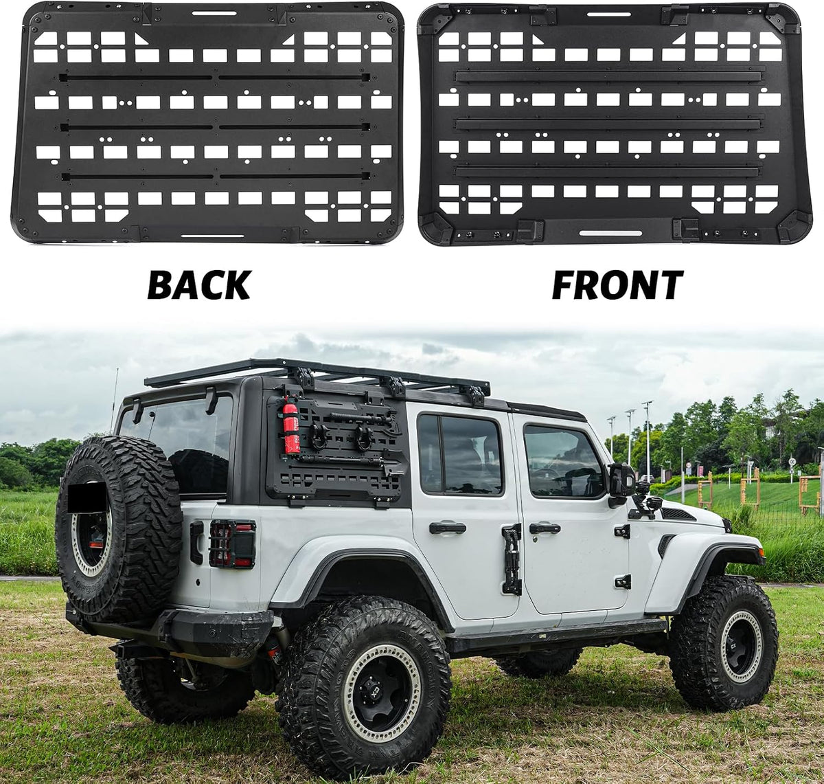 Rear Window Molle Storage Panel Flank Kit - Passenger side