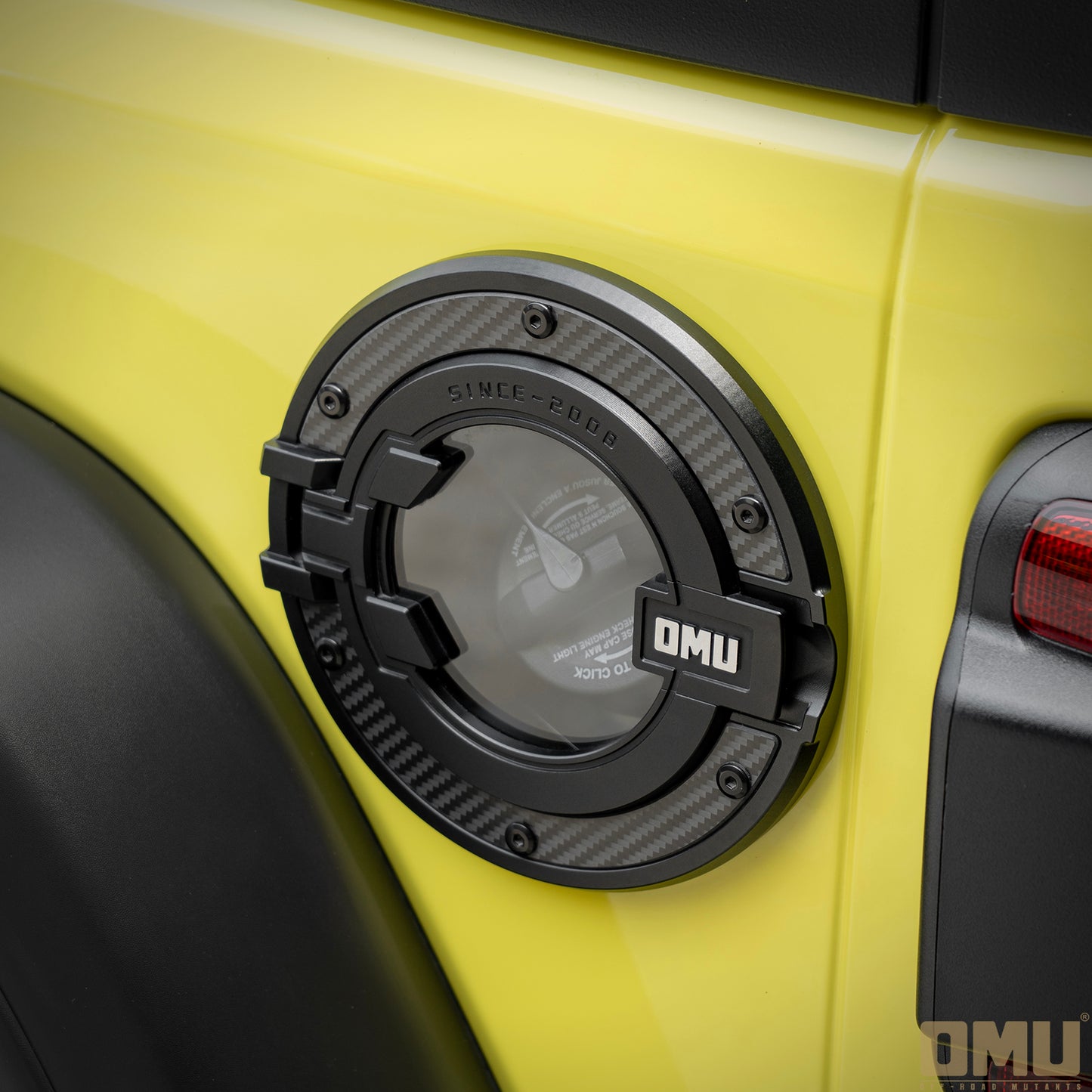 OMU Genesis Series Aluminum Transparent Space Capsule Gas Tank Cover For Jeep Wrangler JK/JL