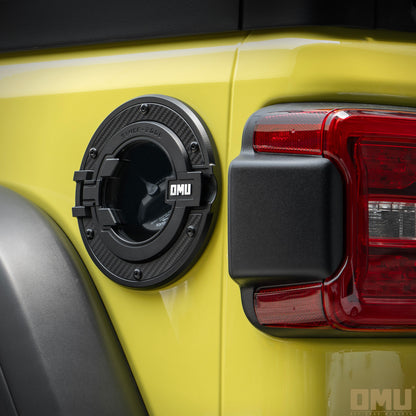 OMU Genesis Series Aluminum Transparent Space Capsule Gas Tank Cover For Jeep Wrangler JK/JL