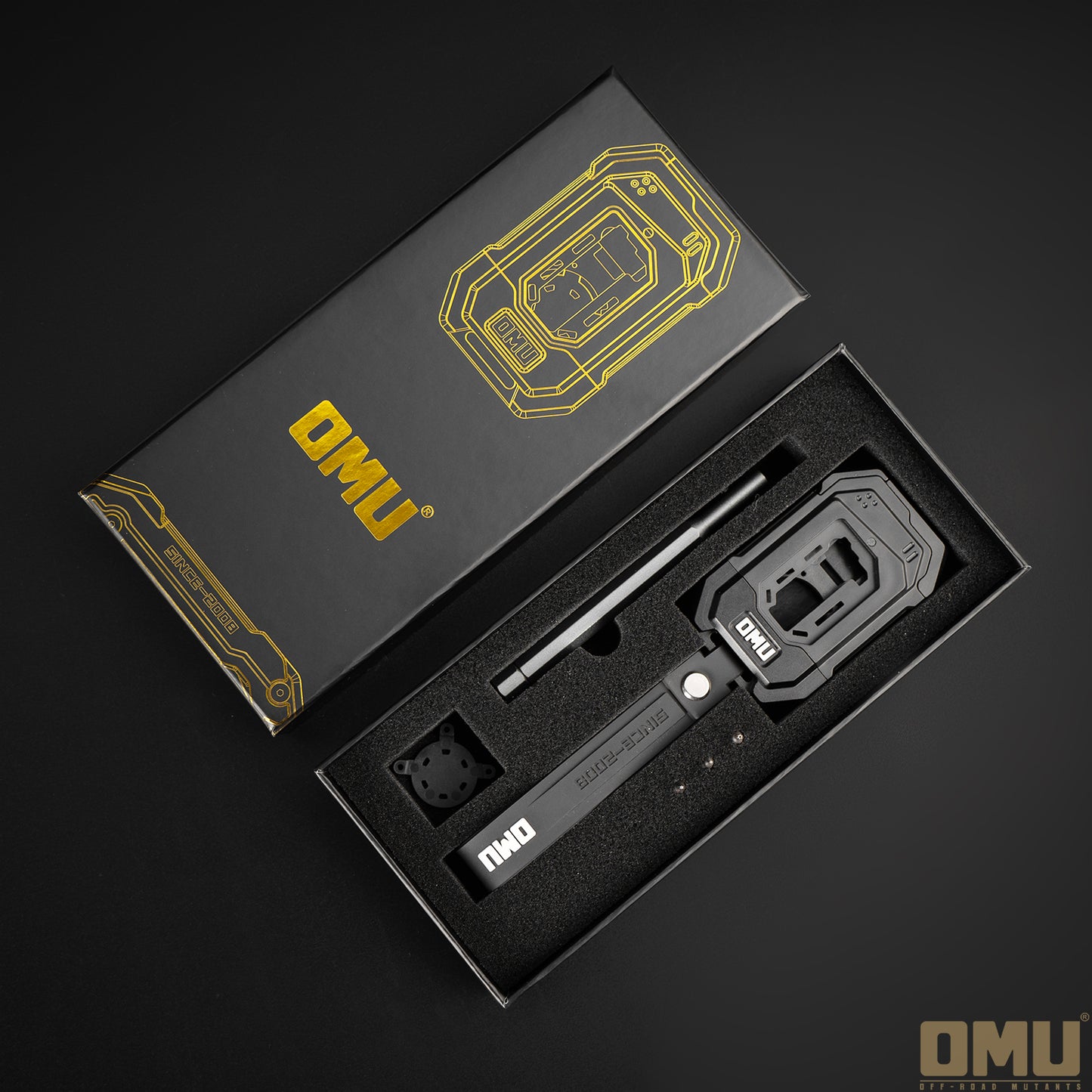 OMU Genesis Series Aluminum Key Case Key Fob For Jeep Wrangler JL / Gladiator JT