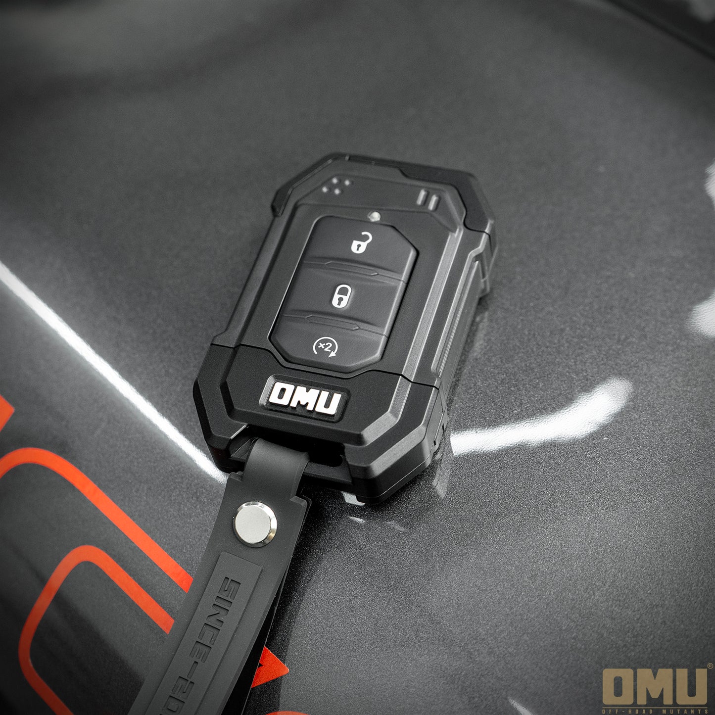 OMU Genesis Series Aluminum Key Case Key Fob For Jeep Wrangler JL / Gladiator JT