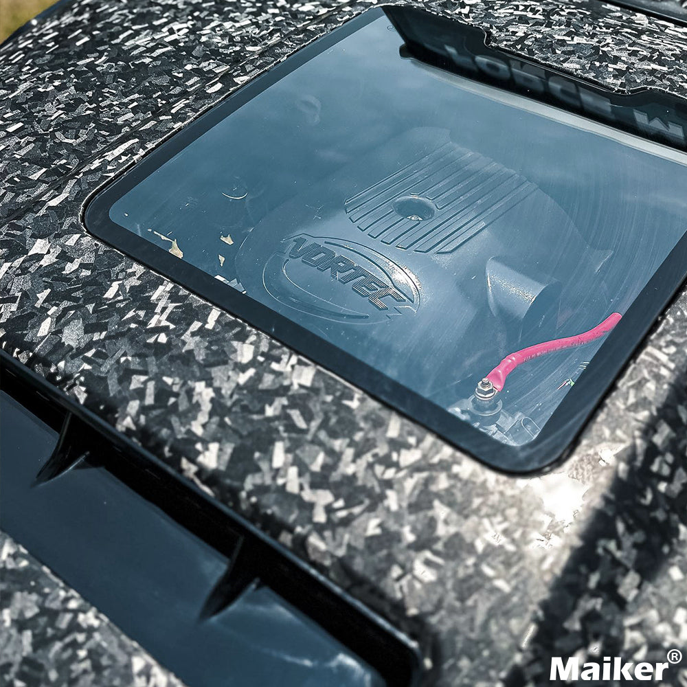 The Replacement Hood for 2007-2017 Jeep Wrangler JK JKU Space Capsule Hood Heat Dispersion Hood