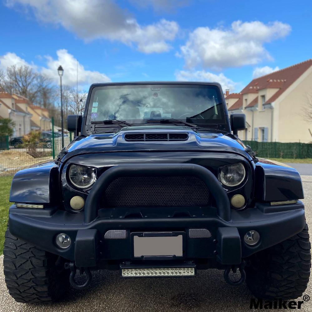 The Replacement Hood for 2007-2017 Jeep Wrangler JK JKU Space Capsule Hood Heat Dispersion Hood