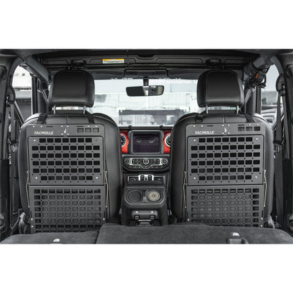 Tactical Car Back Seat Organizer with Foldable Tray, Rigid MOLLE Panel Storage System for Vehicles, Heavy-Duty Modular Organizer for Efficient Storage