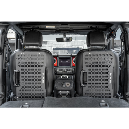 Portable Rigid MOLLE Panel with Handle, Tactical Car Back Seat Organizer, Heavy-Duty Modular Storage Solution for Vehicles, Universal MOLLE Panels for Car and Truck Organization Rack