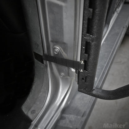 Rugged Tube Doors for Jeep Wrangler JK/JKU 4-Door Models: Safari-Ready Half Doors with Rearview Mirror for Off-Road Adventures