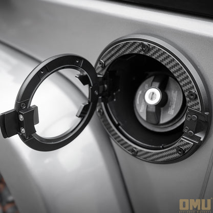 OMU Genesis Series Aluminum Transparent Space Capsule Gas Tank Cover For Jeep Wrangler JK/JL