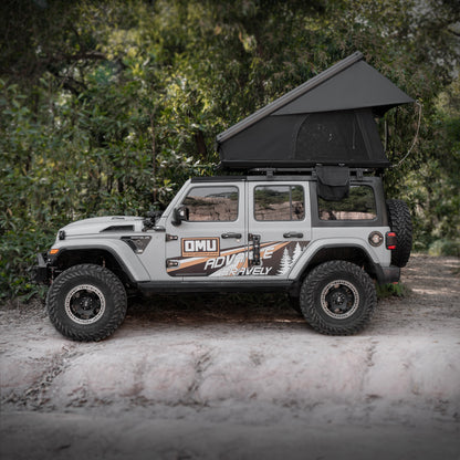 Roof Top Tent Hardshell Rooftop Tent For Van Jeep SUV Truck Car Overland Tent Camping for 2-3 Person( With Ladder)