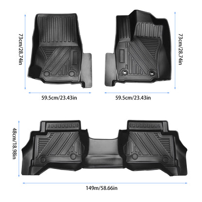 MKR Car Floor Mats For 2024 Toyota Tacoma Double Cab (Not fit Hybrid)