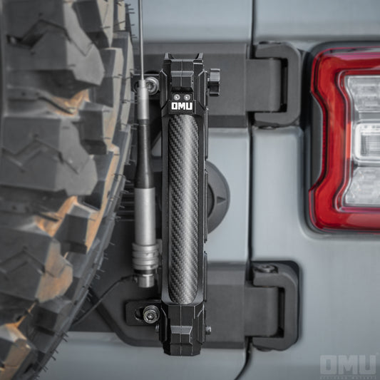 OMU Aluminum Tailgate Flagpole Holder Bracket for Jeep Wrangler JK JL