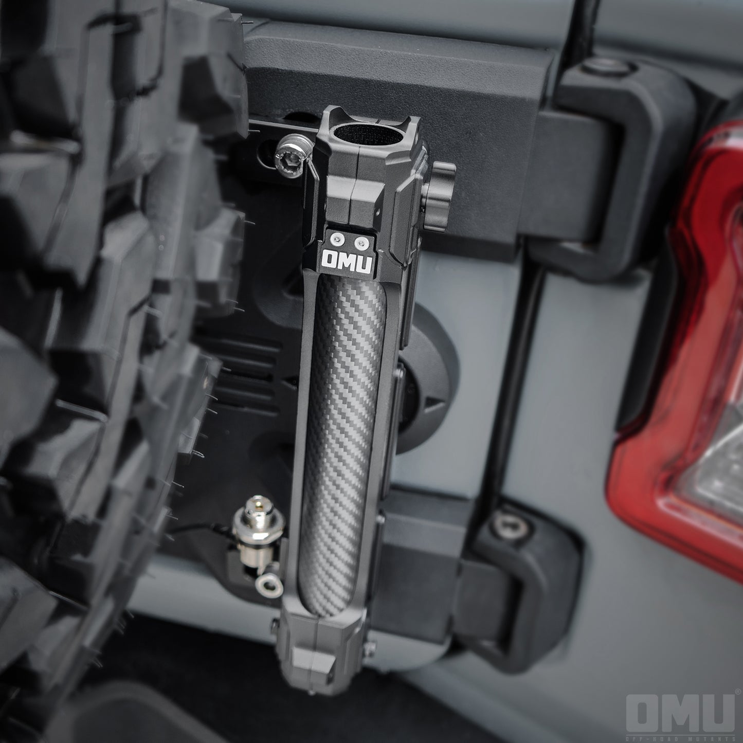 OMU Aluminum Tailgate Flagpole Holder Bracket for Jeep Wrangler JK JL