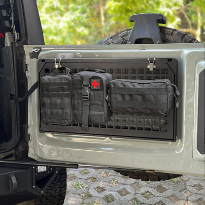 Tailgate Table Rear Foldable Cargo Shelf Aluminum Alloy Storage Shelf MOLLE Panel for Ford Bronco 2021-2024