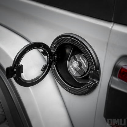 OMU Genesis Series Aluminum Transparent Space Capsule Gas Tank Cover For Jeep Wrangler JK/JL