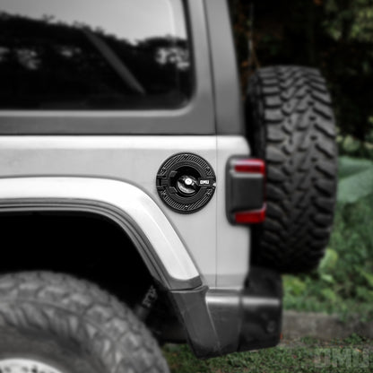 OMU Genesis Series Aluminum Transparent Space Capsule Gas Tank Cover For Jeep Wrangler JK/JL