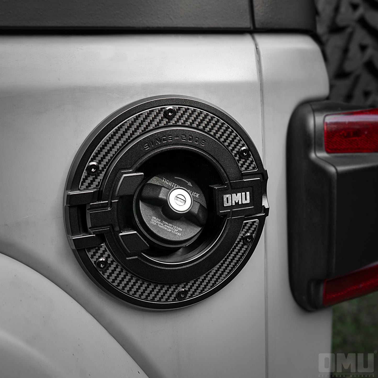 OMU Genesis Series Aluminum Transparent Space Capsule Gas Tank Cover For Jeep Wrangler JK/JL